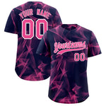 Custom Navy Fumes Graffiti Pattern Baseball Jersey | BuyFootballJersey