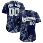 Custom Navy Fumes Graffiti Pattern Baseball Jersey | BuyFootballJersey
