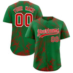 Custom Kelly Green Fumes Graffiti Pattern Baseball Jersey | BuyFootballJersey