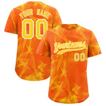Custom Orange Fumes Graffiti Pattern Baseball Jersey | BuyFootballJersey