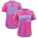 Custom Pink Fumes Graffiti Pattern Baseball Jersey | BuyFootballJersey