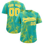 Custom Aqua Fumes Graffiti Pattern Baseball Jersey | BuyFootballJersey