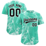 Custom Bright Green Fumes Graffiti Pattern Baseball Jersey | BuyFootballJersey