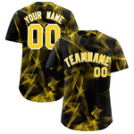 Custom Black Fumes Graffiti Pattern Baseball Jersey | BuyFootballJersey