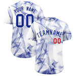 Custom White Fumes Graffiti Pattern Baseball Jersey | BuyFootballJersey