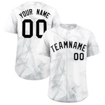 Custom White Fumes Graffiti Pattern Baseball Jersey | BuyFootballJersey