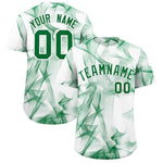Custom White Fumes Graffiti Pattern Baseball Jersey | BuyFootballJersey