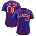 Custom Royal Fumes Graffiti Pattern Baseball Jersey | BuyFootballJersey