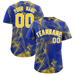 Custom Royal Fumes Graffiti Pattern Baseball Jersey | BuyFootballJersey