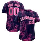 Custom Navy Fumes Graffiti Pattern Baseball Jersey | BuyFootballJersey