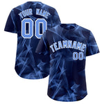 Custom Navy Fumes Graffiti Pattern Baseball Jersey | BuyFootballJersey