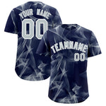 Custom Navy Fumes Graffiti Pattern Baseball Jersey | BuyFootballJersey