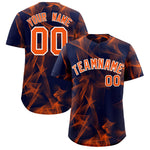 Custom Navy Fumes Graffiti Pattern Baseball Jersey | BuyFootballJersey