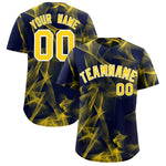 Custom Navy Fumes Graffiti Pattern Baseball Jersey | BuyFootballJersey
