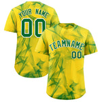 Custom Gold Fumes Graffiti Pattern Baseball Jersey | BuyFootballJersey