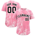 Custom Light Pink Fumes Graffiti Pattern Baseball Jersey | BuyFootballJersey