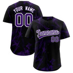 Custom Black Fumes Graffiti Pattern Baseball Jersey | BuyFootballJersey