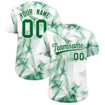 Custom White Fumes Graffiti Pattern Baseball Jersey | BuyFootballJersey