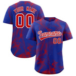 Custom Royal Fumes Graffiti Pattern Baseball Jersey | BuyFootballJersey
