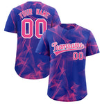 Custom Royal Fumes Graffiti Pattern Baseball Jersey | BuyFootballJersey