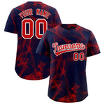Custom Navy Fumes Graffiti Pattern Baseball Jersey | BuyFootballJersey