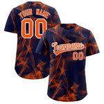 Custom Navy Fumes Graffiti Pattern Baseball Jersey | BuyFootballJersey