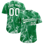 Custom Kelly Green Fumes Graffiti Pattern Baseball Jersey | BuyFootballJersey