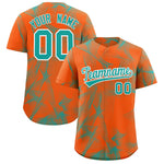 Custom Orange Fumes Graffiti Pattern Baseball Jersey | BuyFootballJersey