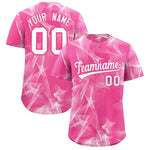 Custom Pink Fumes Graffiti Pattern Baseball Jersey | BuyFootballJersey