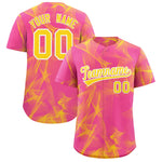 Custom Pink Fumes Graffiti Pattern Baseball Jersey | BuyFootballJersey