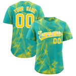 Custom Aqua Fumes Graffiti Pattern Baseball Jersey | BuyFootballJersey