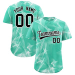 Custom Bright Green Fumes Graffiti Pattern Baseball Jersey | BuyFootballJersey