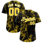 Custom Black Fumes Graffiti Pattern Baseball Jersey | BuyFootballJersey