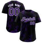 Custom Black Fumes Graffiti Pattern Baseball Jersey | BuyFootballJersey