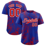 Custom Royal Fumes Graffiti Pattern Baseball Jersey | BuyFootballJersey
