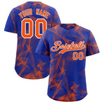 Custom Royal Fumes Graffiti Pattern Baseball Jersey | BuyFootballJersey