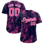 Custom Navy Fumes Graffiti Pattern Baseball Jersey | BuyFootballJersey