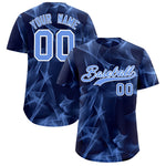 Custom Navy Fumes Graffiti Pattern Baseball Jersey | BuyFootballJersey