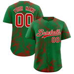 Custom Kelly Green Fumes Graffiti Pattern Baseball Jersey | BuyFootballJersey