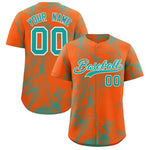 Custom Orange Fumes Graffiti Pattern Baseball Jersey | BuyFootballJersey