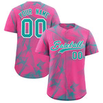 Custom Pink Fumes Graffiti Pattern Baseball Jersey | BuyFootballJersey