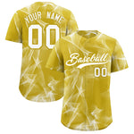 Custom Old Gold Fumes Graffiti Pattern Baseball Jersey | BuyFootballJersey