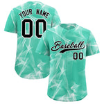 Custom Bright Green Fumes Graffiti Pattern Baseball Jersey | BuyFootballJersey