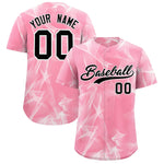 Custom Light Pink Fumes Graffiti Pattern Baseball Jersey | BuyFootballJersey