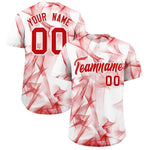 Custom White Fumes Graffiti Pattern Baseball Jersey | BuyFootballJersey