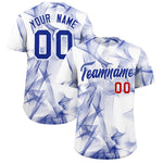 Custom White Fumes Graffiti Pattern Baseball Jersey | BuyFootballJersey