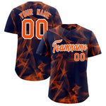 Custom Navy Fumes Graffiti Pattern Baseball Jersey | BuyFootballJersey