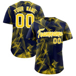 Custom Navy Fumes Graffiti Pattern Baseball Jersey | BuyFootballJersey
