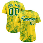 Custom Gold Fumes Graffiti Pattern Baseball Jersey | BuyFootballJersey