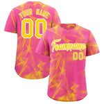Custom Pink Fumes Graffiti Pattern Baseball Jersey | BuyFootballJersey